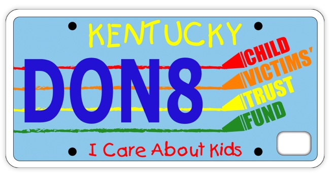KY License Plate Protect Children